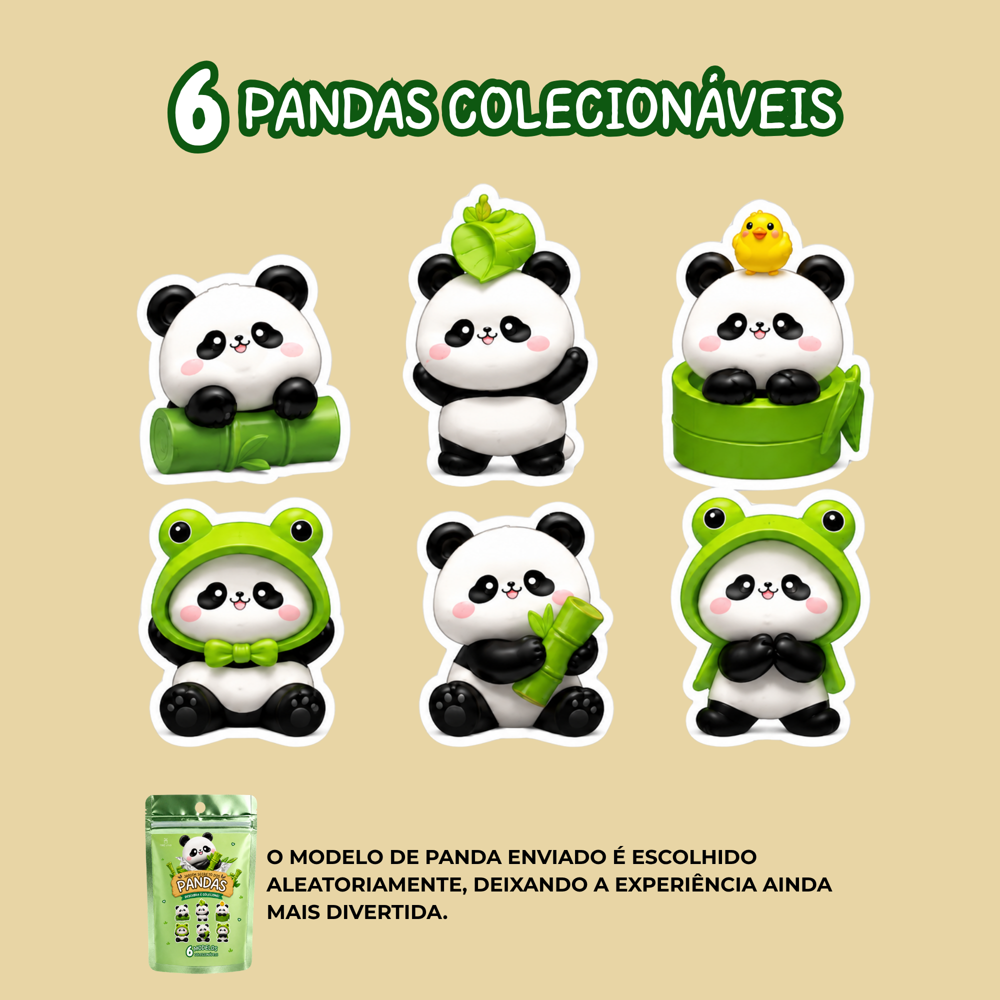 Blind Bag Panda Colecionável